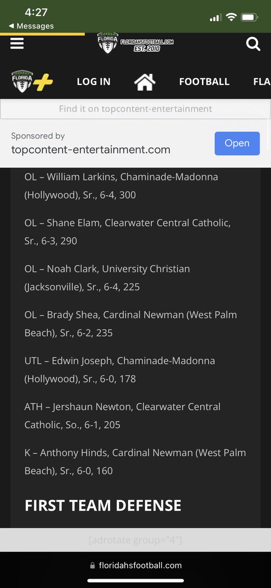 Blessed to Make 1st Team all State in class 1M. Thank you to all the coaches who helped me achieve this. <a href="/JackDan55847282/">Jack Daniels</a> <a href="/TimZ31477659/">Coach Tim</a> <a href="/EraPrep/">New Era Prep</a> <a href="/emilee_smarr/">Emilee Smarr</a> <a href="/CoachRCampbell/">Reilly Campbell</a>