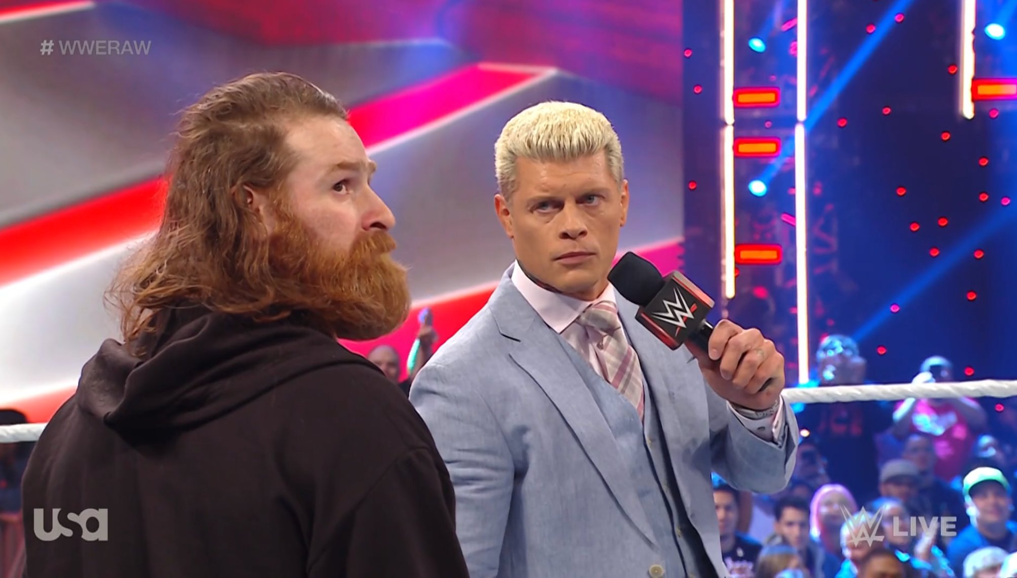 WWE Raw: Roman Reigns Reacts To Emotional Cody Rhodes-Sami Zayn Segment 1