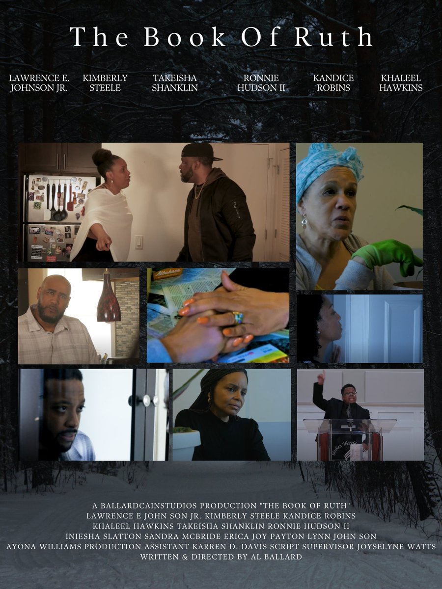 Alcainb1's tweet photo. Movie Artwork by @writeforwhiskey #blackfilmaker #Independentfilm #thebookofruth #bcstudiosllc https://t.co/YujKpinfqx