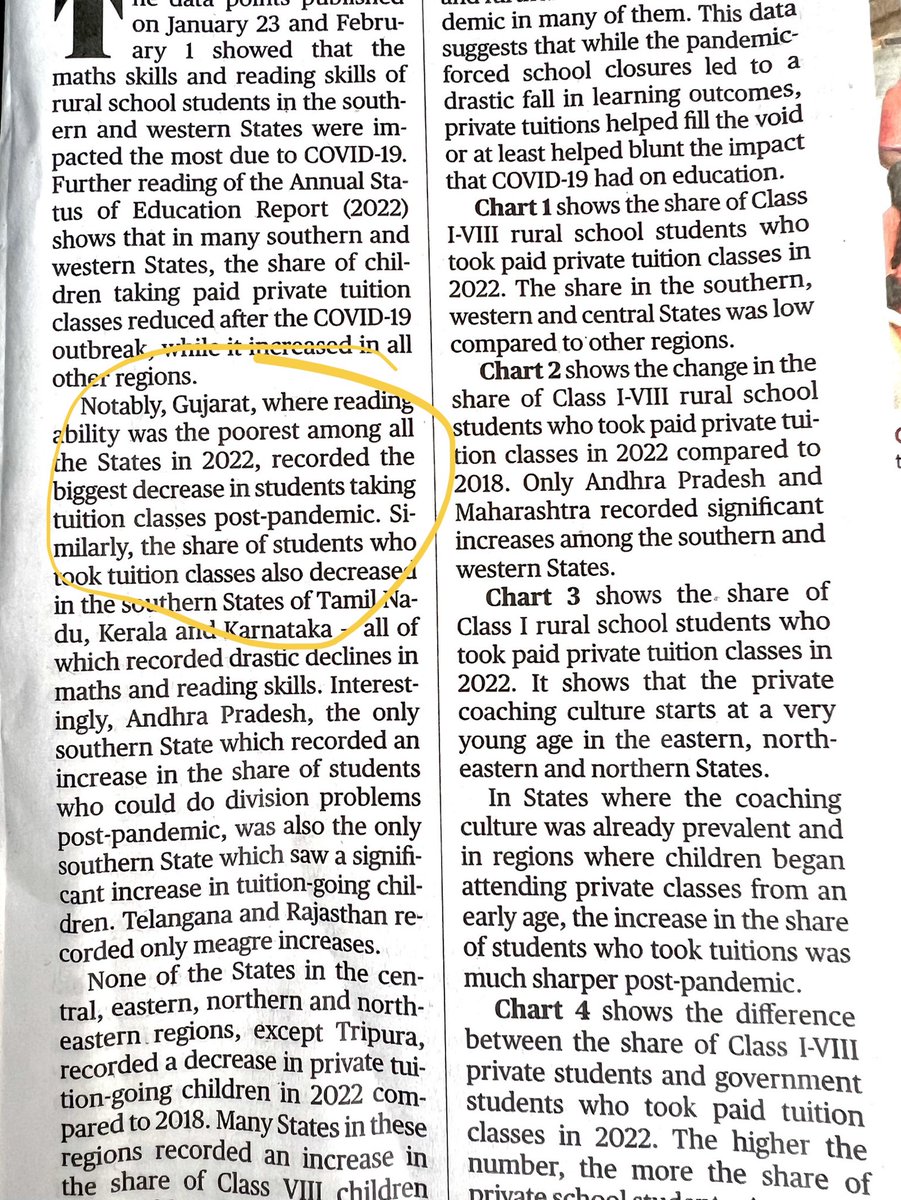 KSRLAW's tweet image. Poor reading ability poorest in #Gujarat interesting analysis for Govts of various States to bring requisite changes in the the system. #LearningLoss must be a thing of the past. #Education ⁦@CMOGuj⁩