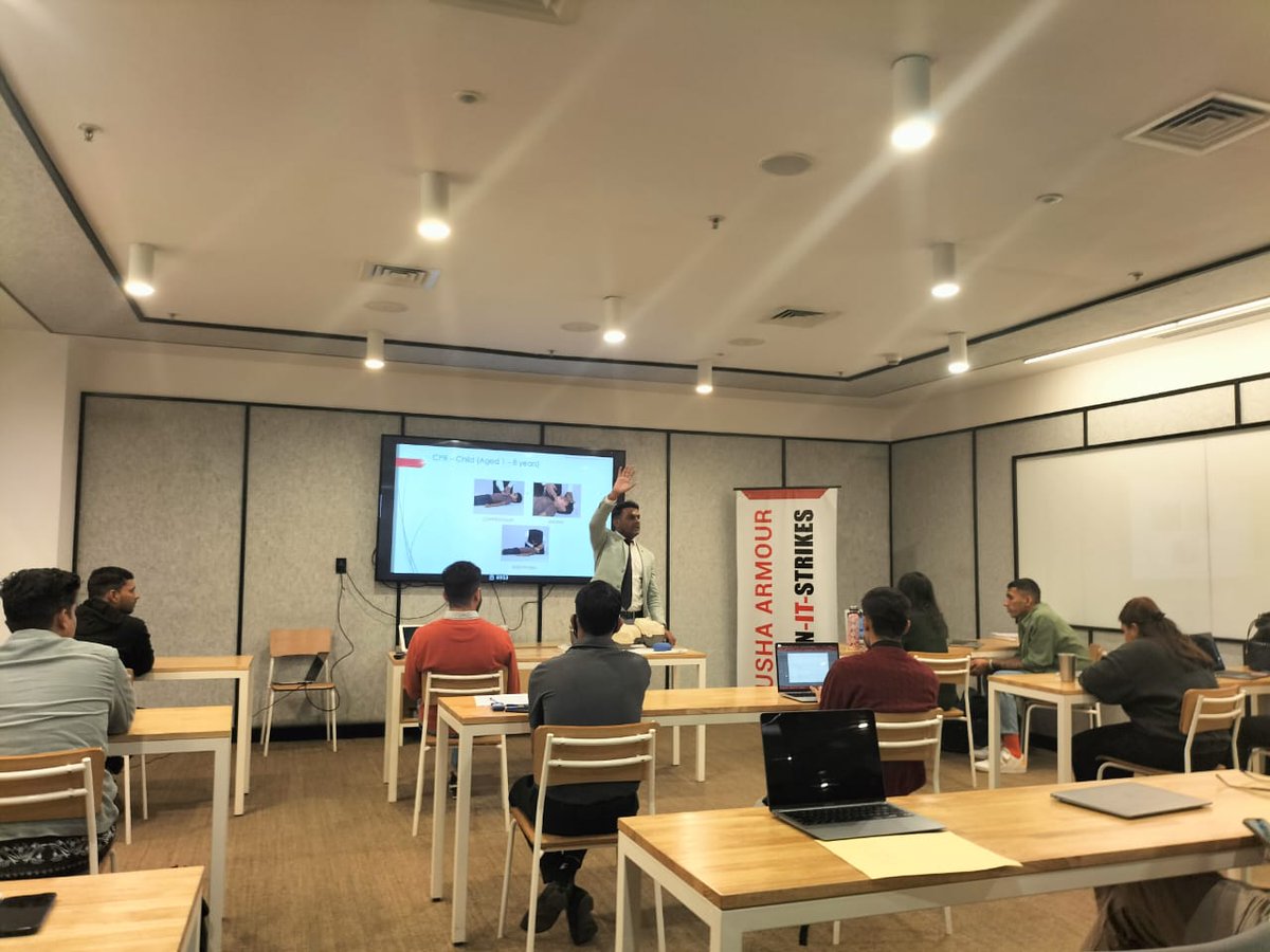 when_it_strikes's tweet photo. WEWORK INDIA MANAGEMENT Forum, Gurugram recently conducted a Basic Life Support #training #program delivered by Mr. Dinesh Kumar to its staff and employees.

Visit us: https://t.co/P3nGltyDfC

#basiclifesupport #lifesupporttraining #safetyfirst  #lifesafety #whenitstrikes https://t.co/FbnA6z66mu
