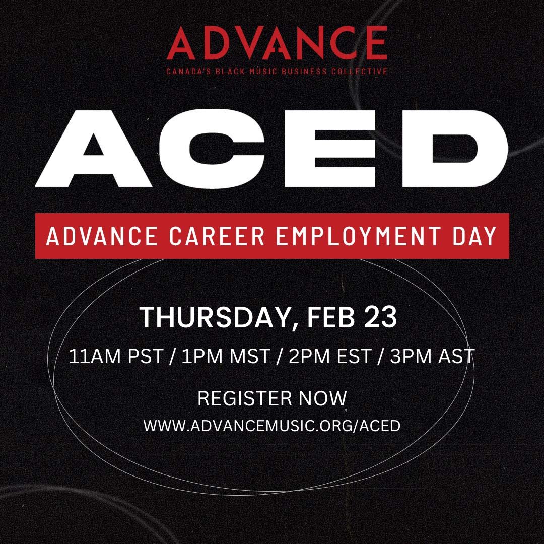bigwayne45's tweet image. MARK YOUR CALENDARS!

Are you interested in becoming a music industry professional or want to explore career options within the Canadian music industry? Join us from 11AM PST/ 1PM MST/ 2PM EST/ 3PM AST on Feb 23. Register now at advancemusic.org/aced