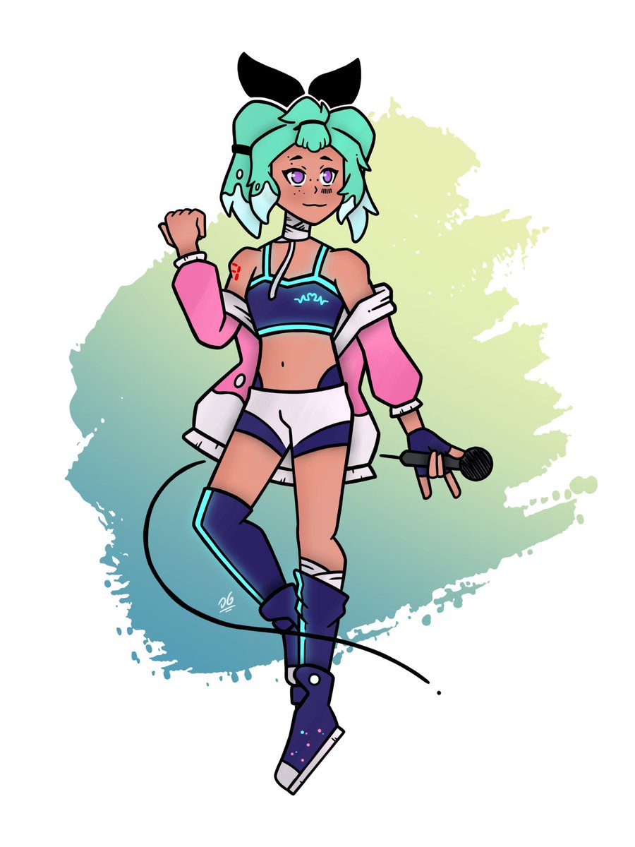 DoodlesByDevin's tweet photo. I’ve been watching @mikyuuchuu videos and streams for a little bit now and I really enjoy what they make! Wanted to draw their avatar🥛🎙️💙 https://t.co/cmklIyY6mG