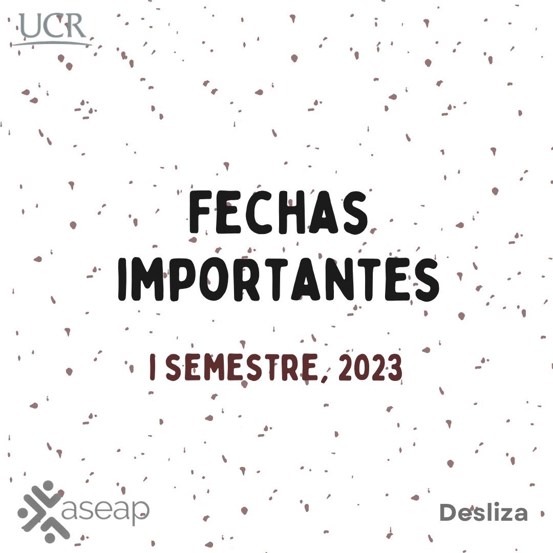 ASEAPUCR's tweet photo. FECHAS IMPORTANTES I SEMESTRE 2023 https://t.co/7N9lBIt72B