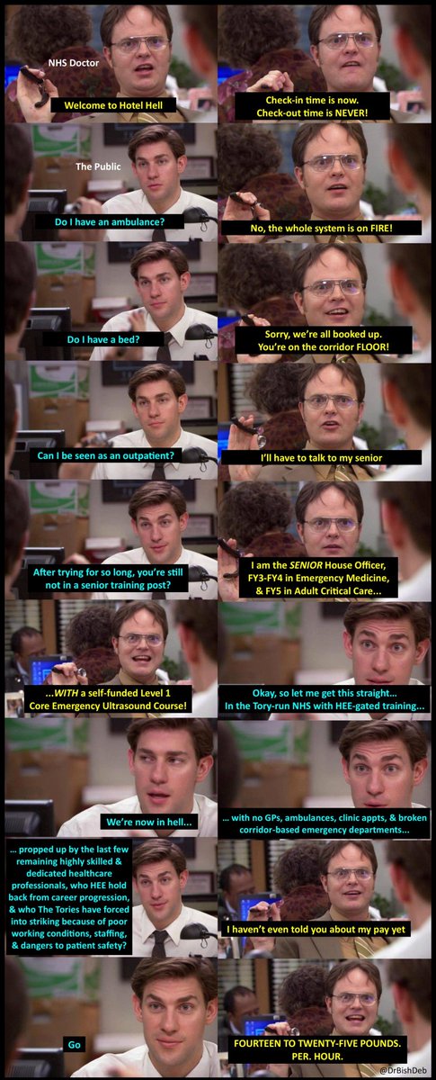 DrBishDeb's tweet photo. Hotel Hell NHS
#PayRestoration #MedEd #MedTwitter #JuniorDoctors #NHS #medicalmemes https://t.co/pj9bQKDirr