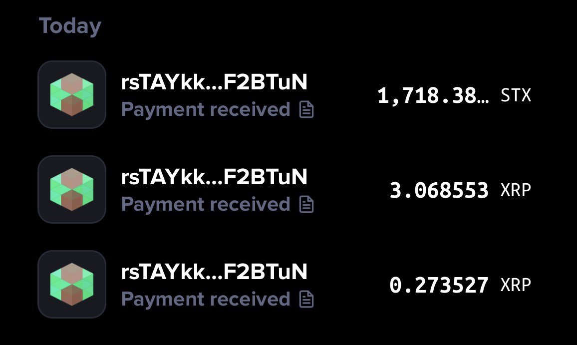 psychedelicoin's tweet photo. Day 6 rewards. Thank you! #stayking #passiveincome #utility #defi @StaykX_ @fkm_token @Unflake_wtf #fkm #assigen #metaverse #xrpl #xrp https://t.co/eE323lh6Yz