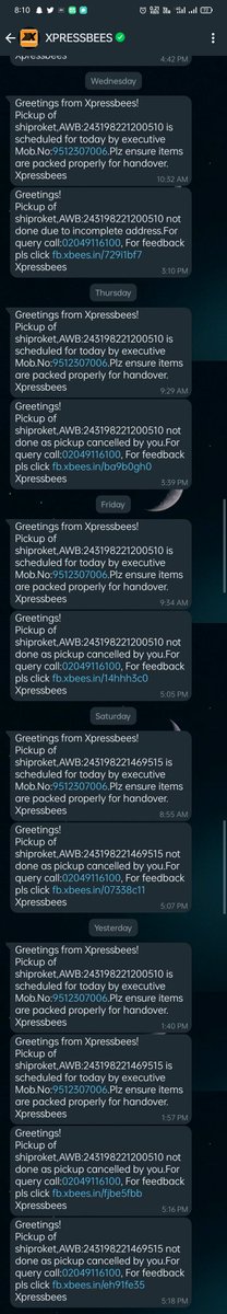Raj4Speaks's tweet image. From last 10 days no one come for pick up everyday i got msg that today we pick your retrun but it's got cancelled and i have to arrange pick up again so they your behaviour with customer.
I am never shop from giva again you making fools only 
@GivaJewellery 
#fakegiva #nevershop