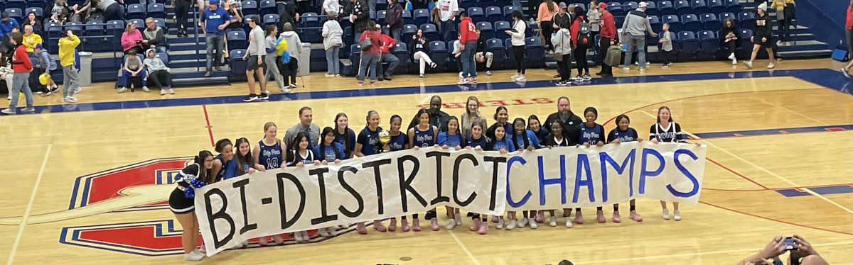 ladymustangs21's tweet photo. They did it!! Your Lady Mustangs are Bi-District Champs!! 

They beat Brock in OT with a final score of 48-39!

Straight up grit on defense. Recovery after mistakes. 
TEAMWORK!
HEART!  

#4sup #thisisit #LMBB https://t.co/weJl8fRR0A