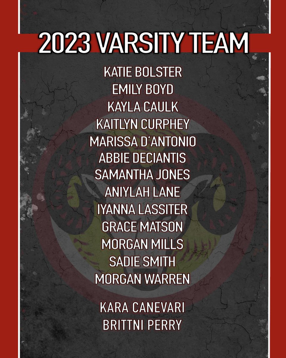 rhssoftballrams's tweet photo. Introducing your 2023 varsity rams! 🐏❤️ https://t.co/VAQetX9nz4