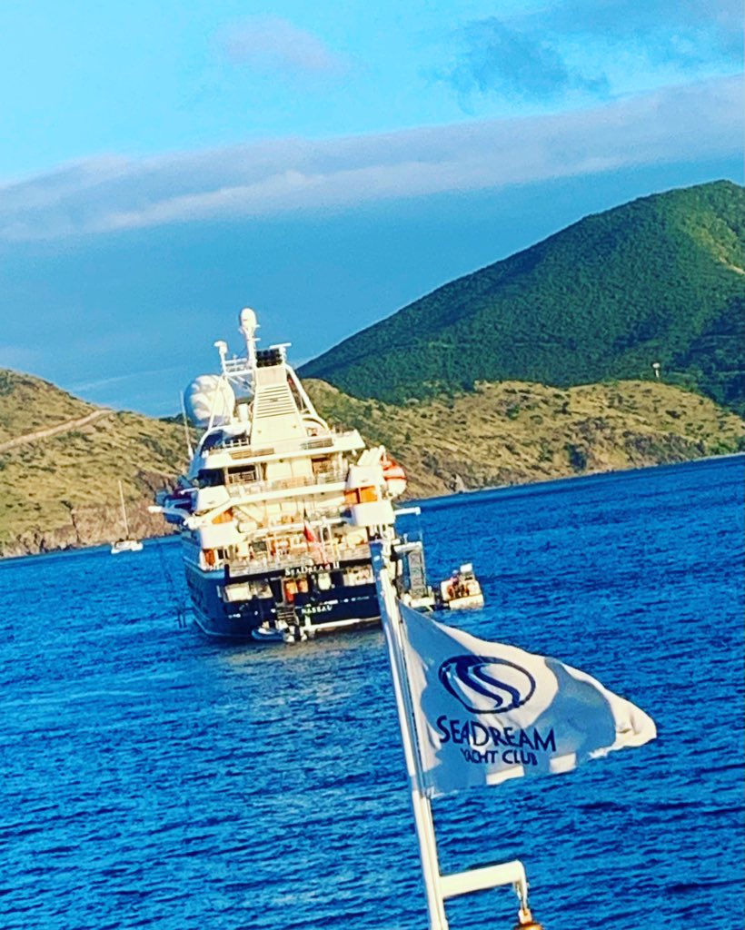 Heading into port for an evening of fine dining and music on the beach in the @britishvirginis with a stop <a href="/StKittsTourism/">St. Kitts Tourism</a> on @seadreamyc   Sea Dream is all about the small yachting experience and it’s pretty great! #toddabouttown #cruiselife