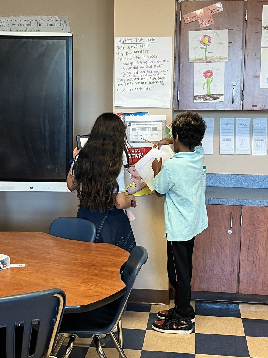 MrsGleicher's tweet photo. My students loved doing a carousel walk to review fractions today! Grateful for @StefanieStibal and my incredible team who helped plan this! #teamplanning #hagenroadrunners #learning #aroundtheroom https://t.co/mRParWYlfC
