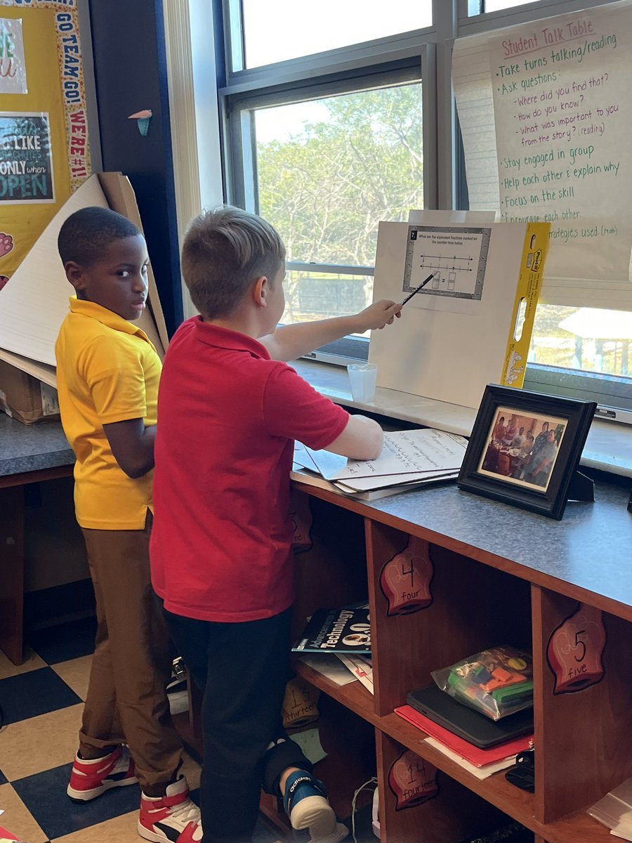 MrsGleicher's tweet photo. My students loved doing a carousel walk to review fractions today! Grateful for @StefanieStibal and my incredible team who helped plan this! #teamplanning #hagenroadrunners #learning #aroundtheroom https://t.co/mRParWYlfC