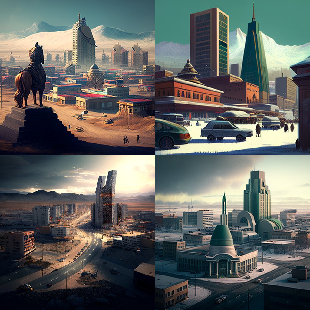 AI зурсан 2100 оны Улаанбаатар хот