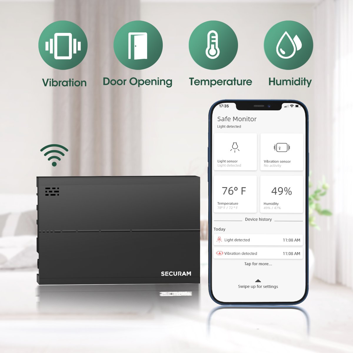 PeterYongchao's tweet photo. From the SECURAM Smart app, you’ll be able to track open-door status, detect vibrations of the safes, monitor internal temperature and humidity conditions, and receive notifications on vibration activity 24/7.

#safes #safe #gunsafe #safemonitor #monitor #safelocks #gunsafe https://t.co/i8AaZLUBhH