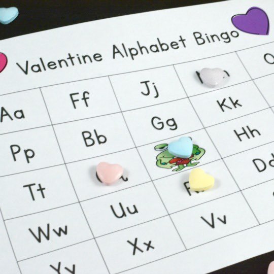 This valentines alphabet bingo is a great way to practice letter recognition for kindergarten and grade 1 students! <a href="/PJLanguageArts/">PJ Language Arts Methodology UWindsor</a>