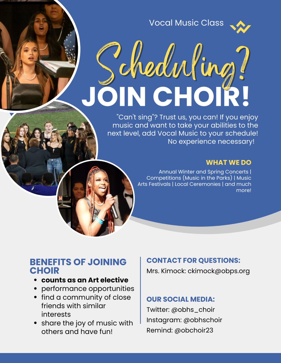 OBHS Choir tweet media