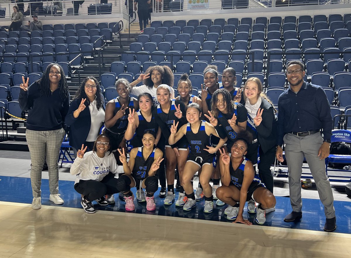 Great first round win @cycreekhs @CyCreekGBB 51-34. On to round ✌️