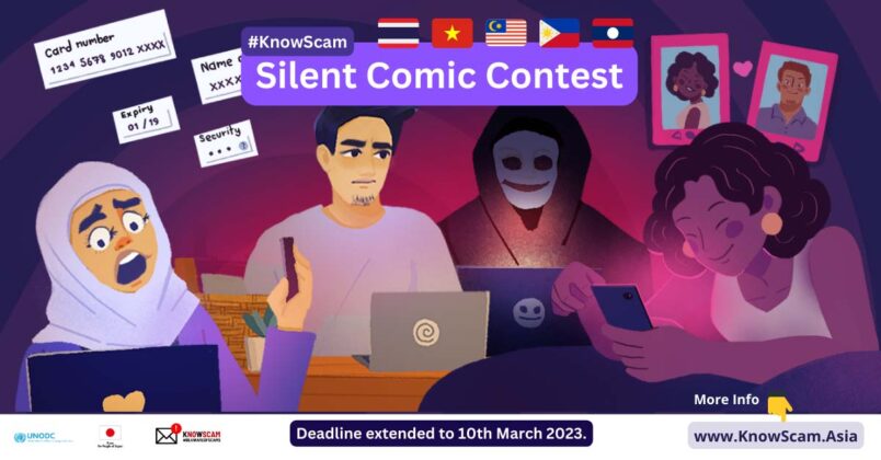 LaotianTimes's tweet photo. WORLD
#KnowScam Silent Comic Contest by UNODC invites artists aged 18 years and older residing in #Thailand, #Laos, #Vietnam, #Philippines, and #Malaysia to join.
https://t.co/hGzfg3HRKU https://t.co/5zhcfLLNKE