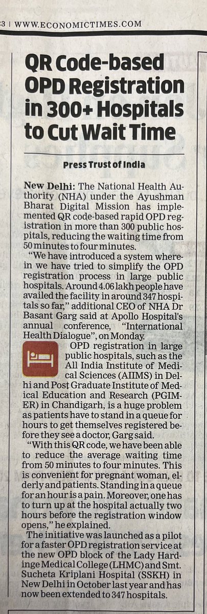 drmousam's tweet photo. Will this Increase Number of #Doctors in OPD ? 
So waiting time to see a doctor still the same. I feel opening OPD registration counters and GP clinics in various locations in These cities to would be a better step to unclog OPD #AyushmanBharat #healthcare #PMModi https://t.co/D0Po3mmnH5