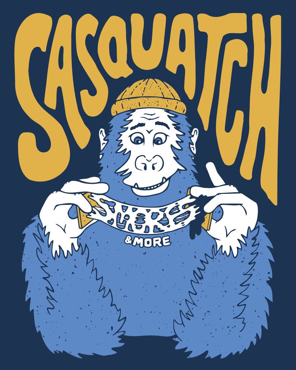 Long- or short-sleeve? Take your pick! You have one last day to pre-order your Sasquatch S’mores &amp; More shirt! sasquatchshavedice.org/shirts/smores