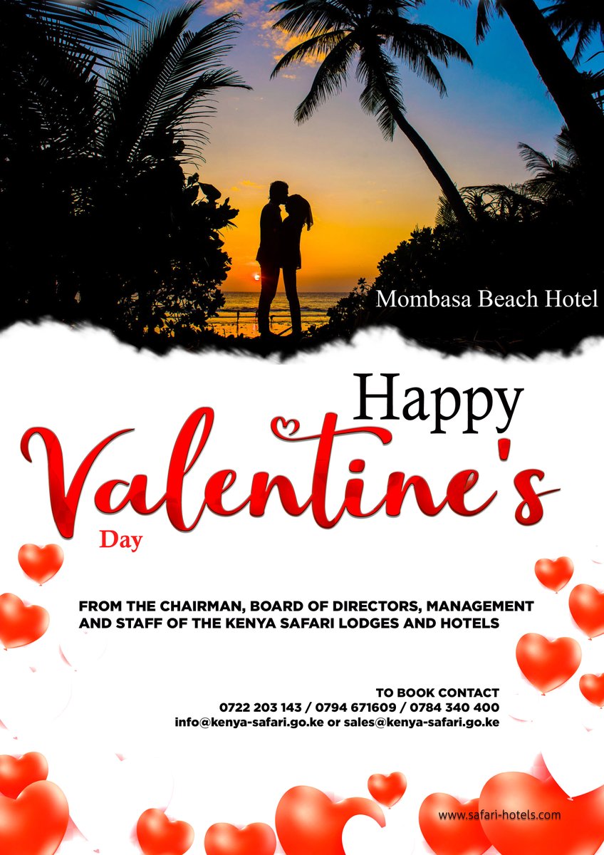 KSLHotels's tweet photo. Happy Valentine's Day
𝗙𝗼𝗿 𝗥𝗲𝘀𝗲𝗿𝘃𝗮𝘁𝗶𝗼𝗻𝘀 𝗮𝗻𝗱 𝗜𝗻𝗾𝘂𝗶𝗿𝗶𝗲𝘀;
𝗖𝗮𝗹𝗹: +𝟮𝟱𝟰 (𝟬) 𝟳𝟴𝟰 𝟯𝟰𝟬 𝟰𝟬𝟬
+𝟮𝟱𝟰 (𝟬) 𝟳𝟵𝟰 𝟲𝟳𝟭 𝟲𝟬𝟵
#mombasa #fun #mombasaraha #tembeakenya
#amustexperience #magicalkenya #ValentinesDay https://t.co/2HK0WRZfmn