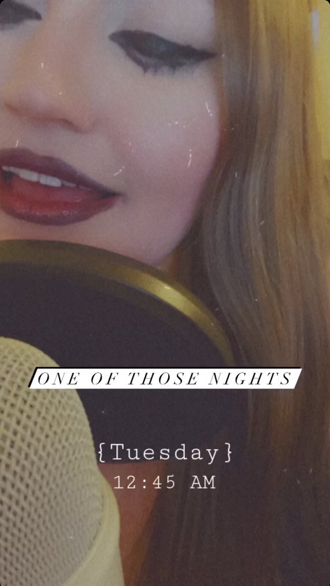 The overlay says it all.

It’s one of those nights.

Singing has always been so healing. 

#singing #Hobbies #ttrpgcommunity