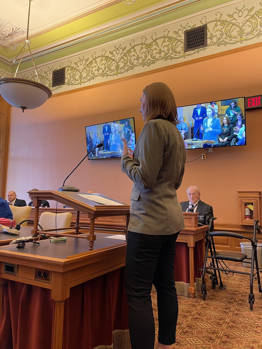 Today, I testified against an anti-trans bill in Kansas. Tonight, I basked in a cuddle puddle with my 3 kids, husband and dog in our king size bed. I wonder if proponents of these bills feel as depleted and raw after these hearings. I imagine not. Much ❤️ to fellow fighters.