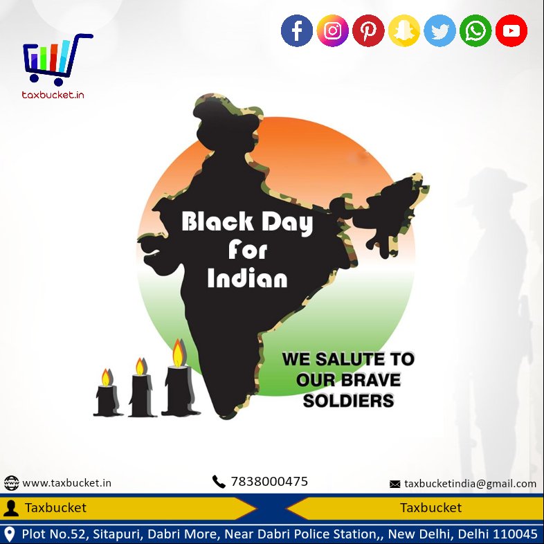 taxbucket's tweet photo. Black Day for India | Pulwama Attack @TaxBucket  

#shorts #blackdayforindia #pulwamaattack #taxbucket #reels #pulwama #pulwamaattack2019
#martyrs https://t.co/ZoFCFt1ELj