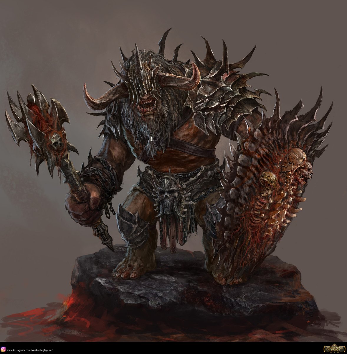 Orc warrior from the awakening of the legion