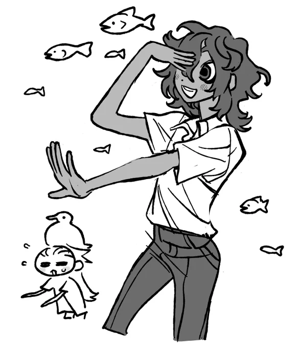 (gentle gasps of an exhausted birdhead) + tsuritama ruben 