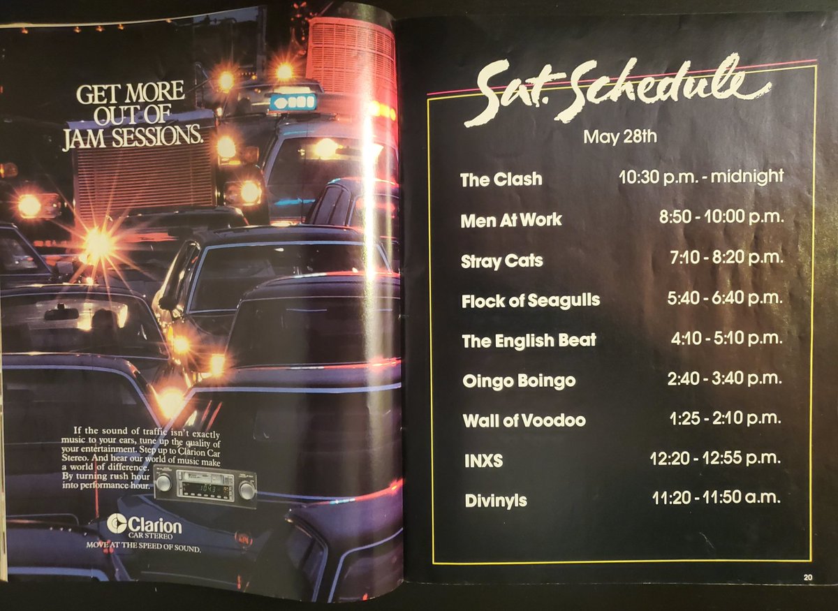 AllYearsCombine's tweet photo. The US Festival 1983 Program. Three days of music and the band schedule. Which day would you pick? #USFestival  #Rockconcert #Alltheyearscombine https://t.co/qdI2yA9sda