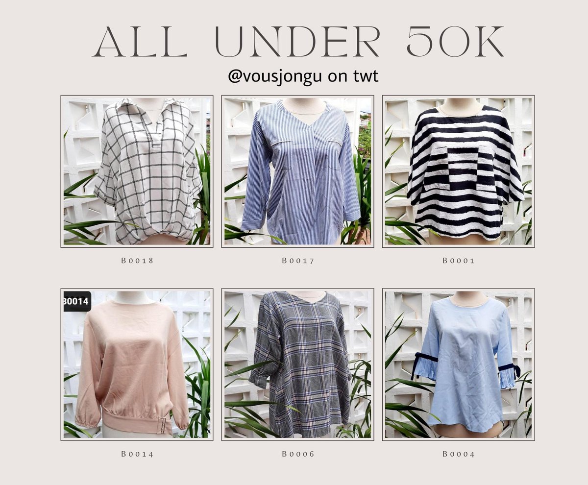 vousjongu's tweet photo. 📌 rekomendasi blouse under 50k all item ✨

https://t.co/0OxbG5iTcu

cocok banget buat daily
brand forever 21, uniqlo dll

#wts #racunshopee #shopee #bajuthrift #thrift #murah #thriftmurah https://t.co/LQMS3BqzqE