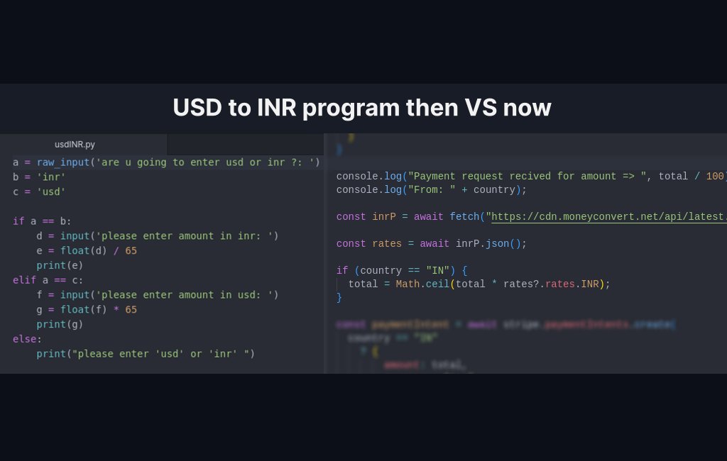 Code_Megh's tweet image. I feel that this image perfectly shows my journey to learn coding. The first image is in python and the second is in js.