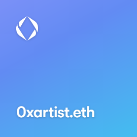 0xartist.eth bought for 0.1 ETH on ENSVision #ENS #ensdomains #EnsNames

ens.vision/name/0xartist.…
