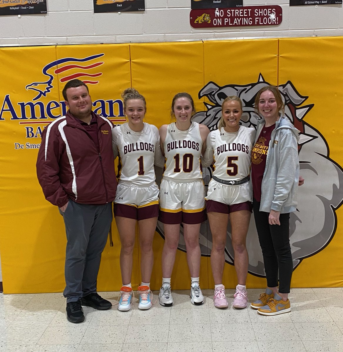 Got the win on Senior Night to close out the regular season! We have battled adversity this year, and I am very proud of how these seniors have handled it and have continued to lead in a positive way! Jada B. led the way with 26 pts, &amp; Cori B. finished with 12 pts and 8 rbs!