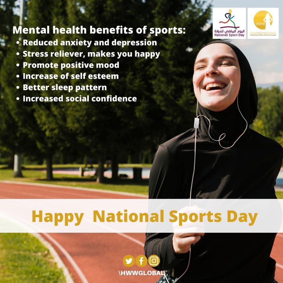 Happy National’s Sport’s Day. 🌟 <a href="/hwwglobal/">How Women Work</a> #MentalHealthMatters
