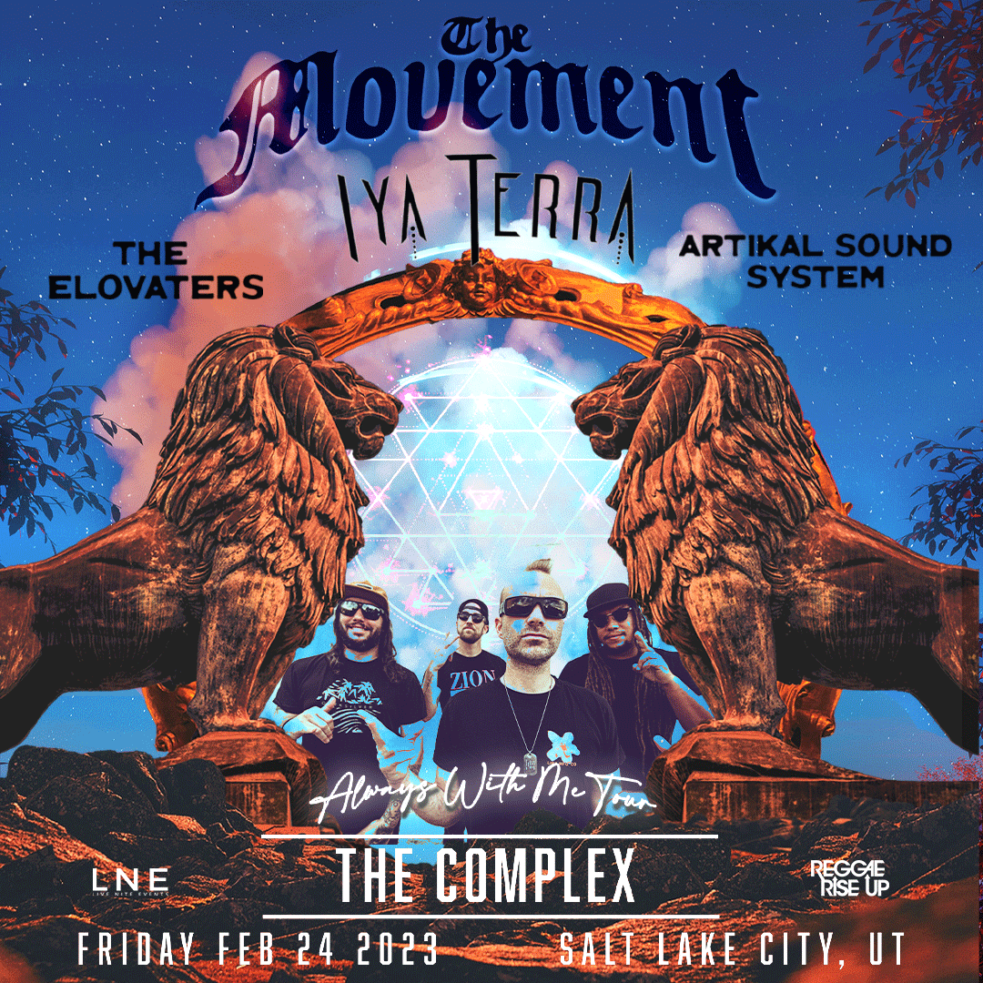 ReggaeRiseUp's tweet image. The first #ReggaeRiseUp show of the year...we can't wait to kick it off right with @TheMovementVibe ❤️💛💚 

FEB 24TH! 💨 @ComplexSLC

Who's ready to rock?!🎸+ Iya Terra, The Elovaters + Artikal Sound System🙌 

🎵 ReggaeRiseUp.com

#TheMovement #ComplexSLC #LNE