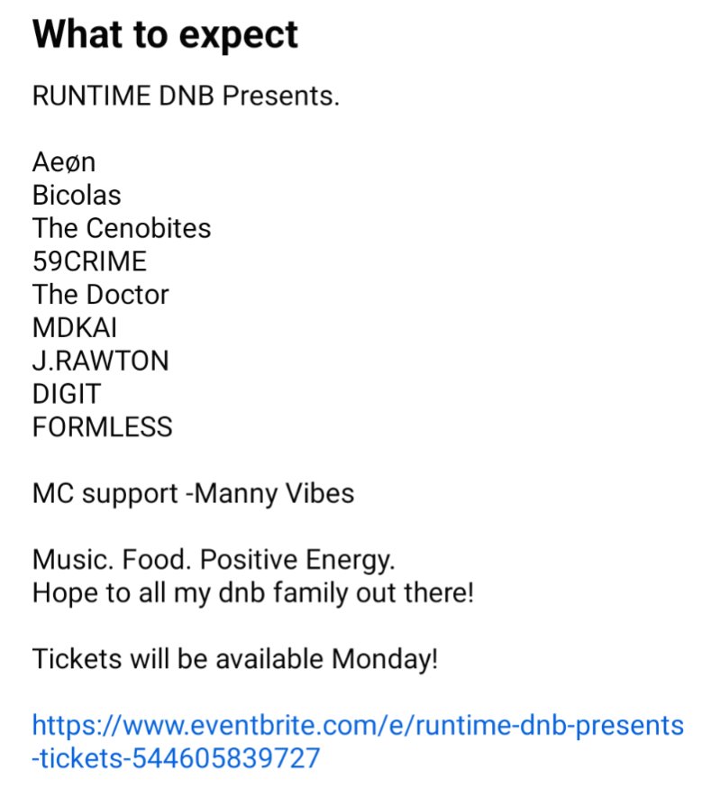 MDKaiMedia's tweet photo. RUNTIME DNB in SACRAMENTO
On the 25th of FEBRUARY!!
REAL UNDERGROUND WAREHOUSE VIBES!
TICKETS HERE
https://t.co/OWFmdsTlrX
#dnb #dnbusa #dnballstars https://t.co/PYSf3vREZm