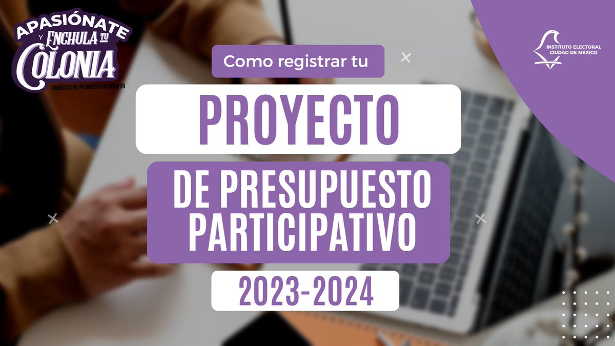 iecm's tweet photo. 💭¿Aún no has registrado tu proyecto de Presupuesto Participativo? ¡Da clic en estos materiales de capacitación, y hazlo!

➡️Capacitación: https://t.co/qHBGyQhqst
➡️Guía rápida para la elaboración de proyectos: https://t.co/qHBGyQhqst
➡️Tutorial: https://t.co/KfFLeX6j5u https://t.co/9TfGQnIPAQ