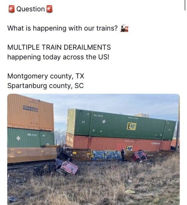 More Than a Dozen Trains Have Derailed in the U.S. This Year - Plus One Today in Houston Fo5jWYRWYAALPqM?format=jpg&name=small