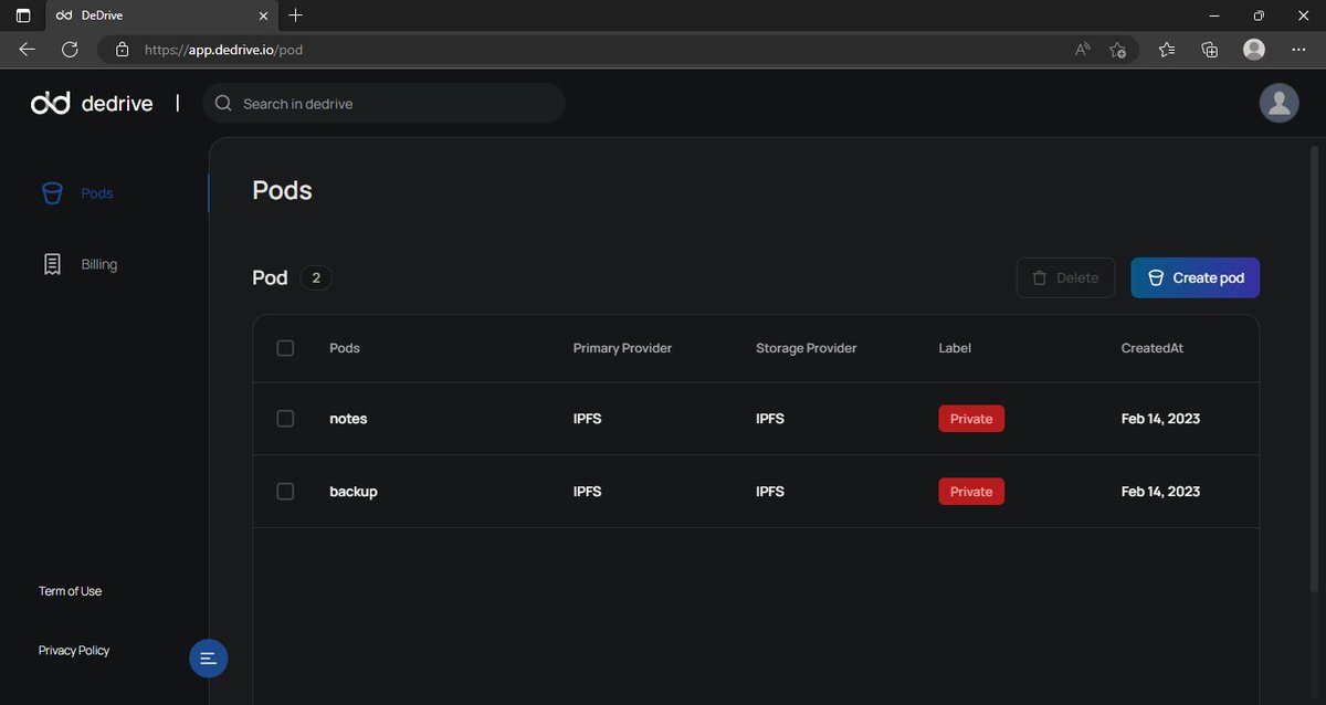 MannanWaheed2's tweet image. Testing #Dedrive for 2 days by Creating/Deleting PODS, Uploading/Downloading and everything works pretty super cool fast
Thanks to @ednsdomains for integrating 3 #decentralized providers IPFS, BZZ, BTFS. 
Feel free to ask questions in comment
@CNovientas @mongeulee @tasnim1267