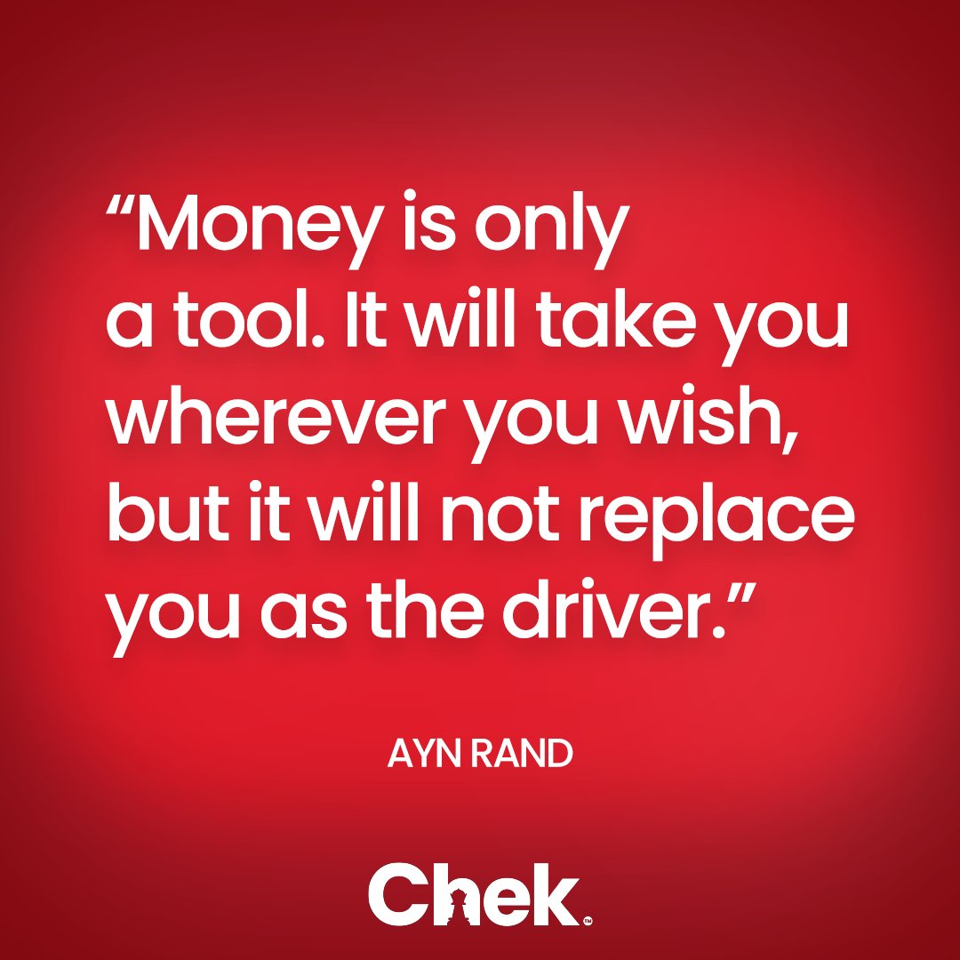 ChekSpend's tweet photo. Don't let money drive you - with Chek, you're always in the driver's seat. Our easy-to-use platform puts you in control of your finances so you can reach your goals faster. Take control of your finances with Chek today. #Chek #financialfreedom #personalfinance https://t.co/GjmjRJSLuX