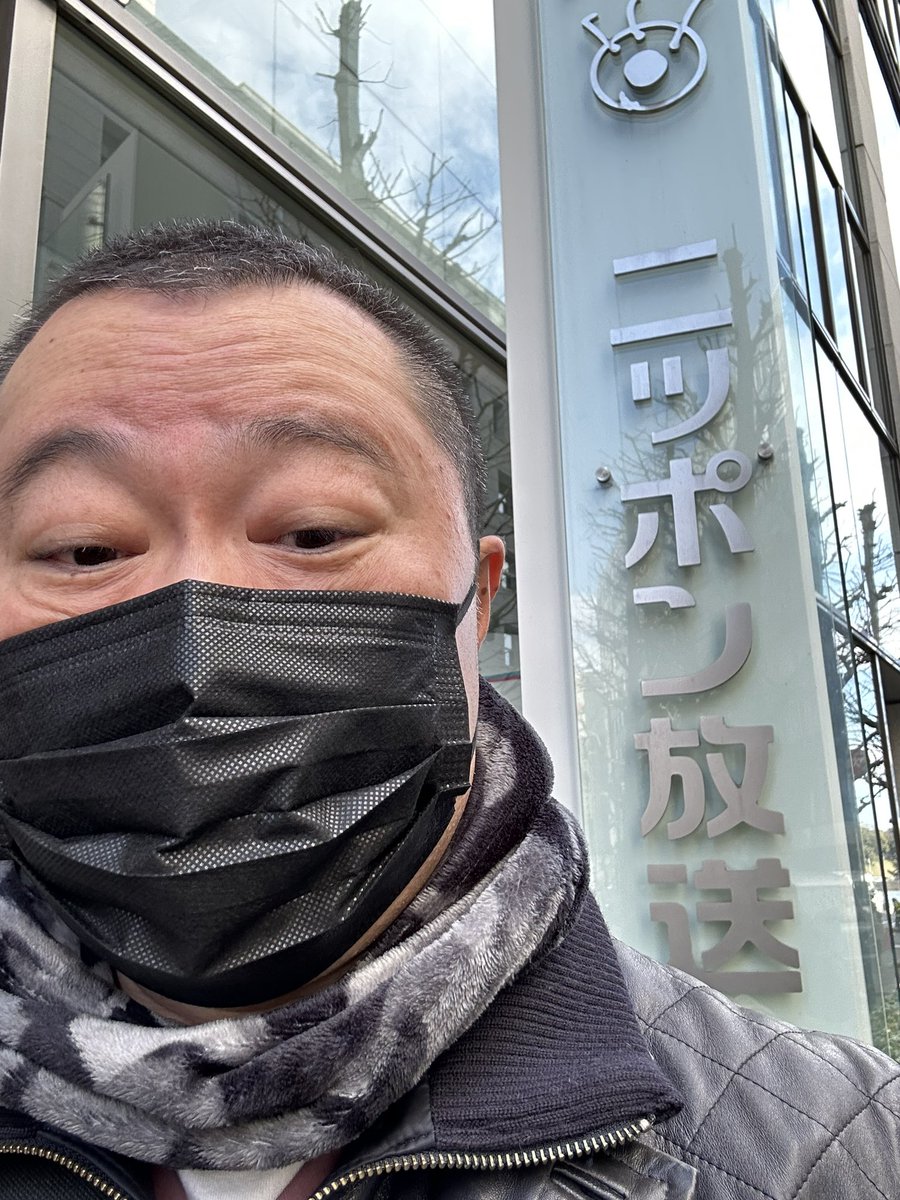 「本日はニッポン放送へ来ました。吉田尚記さんのラジオ番組FUKABOLIXでNet」|太田垣康男のイラスト
