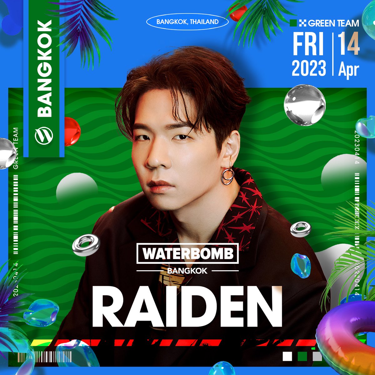 <2nd DJ ANNOUNCEMENT> RAIDEN [🟢GREEN TEAM] @raidenmusic ไม่ต้องเข้าผับทิพย์ต้นปี เพราะ RAIDEN มาระเบิดความร้อนแรงถึงที่แล้ว! ➡️bit.ly/Phase2Baht14-2 #Waterbomb #Waterbombbangkok #Waterbombbangkok2023 #RAIDEN #WaterbombxHeinekensilver #Heinekensilver #Waterbombthailand