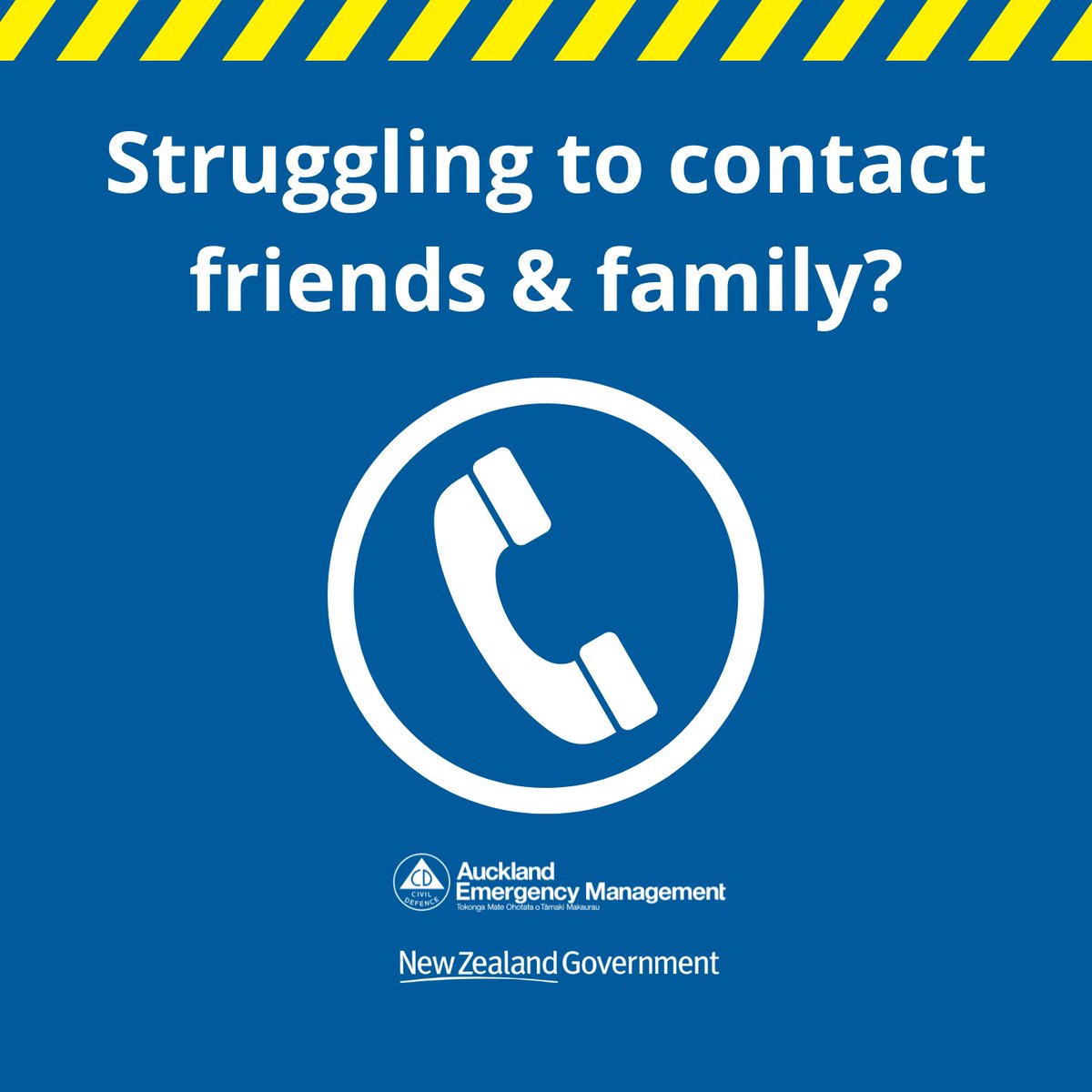 AucklandCDEM's tweet photo. (1/2) 👮 The Police have set up an online form for people to register the names of family or friends that they can’t make contact with in storm-affected areas anywhere in the country. https://t.co/iSXjJsW7aK