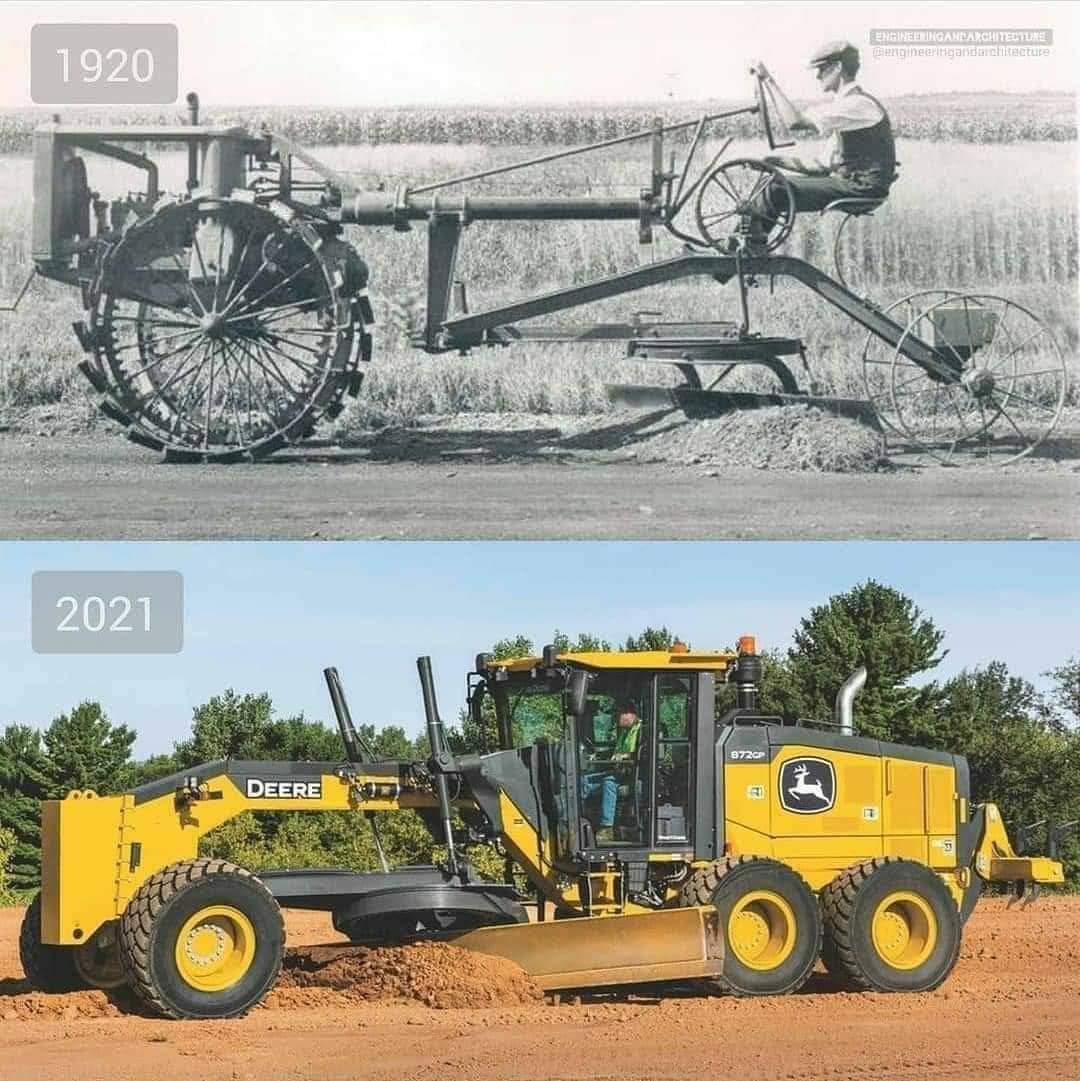 exportfarm's tweet photo. Deere - Then and Now.😊 https://t.co/l1w1e5SHMq