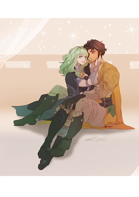 Happy St Valentines to us Claude x Byleth #FE3H 