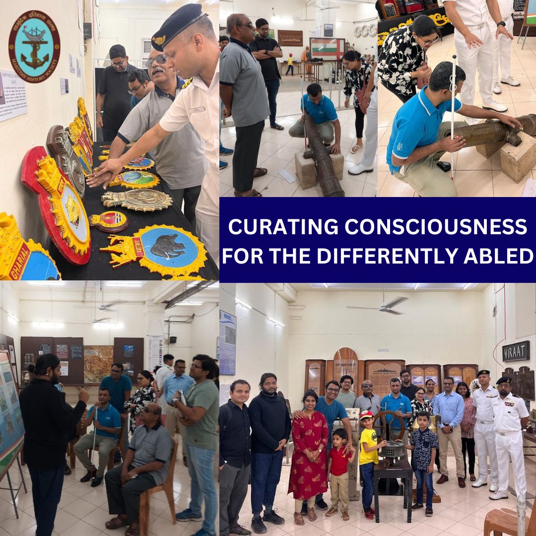 In an attempt to make heritage inclusive, MHS hosted members of Blind Graduate Forum of India and Volunteers for the Blind for a tour of our heritage gallery. #heritage #maritime #conciousnees #divyang #differentlyabled #visionImpaired