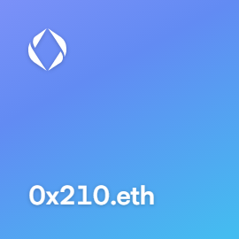 0x210.eth bought for 0.07 ETH on OpenSea #ENS #ensdomains #EnsNames

ens.vision/name/0x210.eth