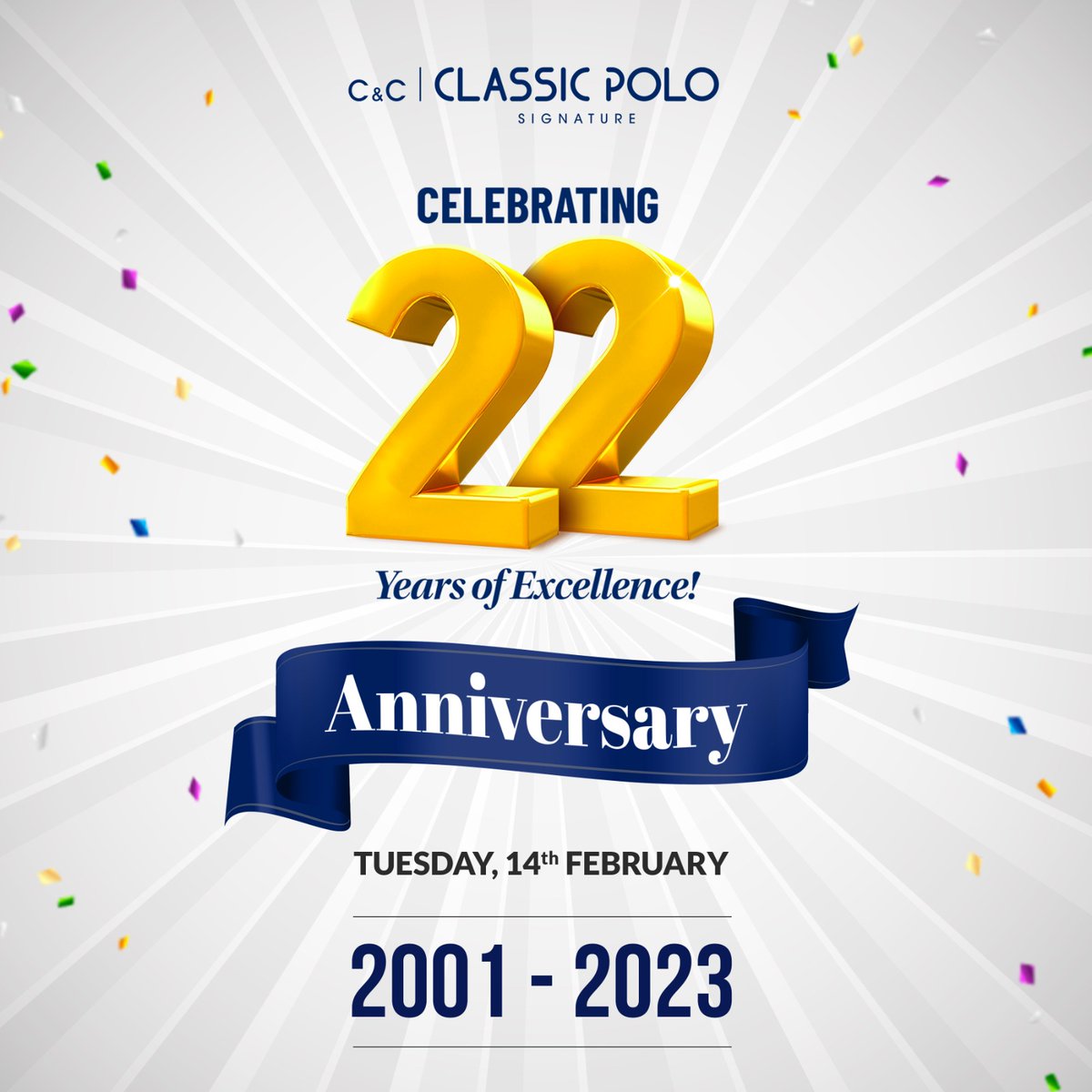 classicpolos's tweet photo. We would like to express our deep gratitude for the 22 years of love, encouragement, and support that have been bestowed upon us. And with all of your blessings, we have successfully stepped into yet another new year of our milestone.

#proudlyclassicpolo #22yearsofexcellence https://t.co/bZvHa0OoGe
